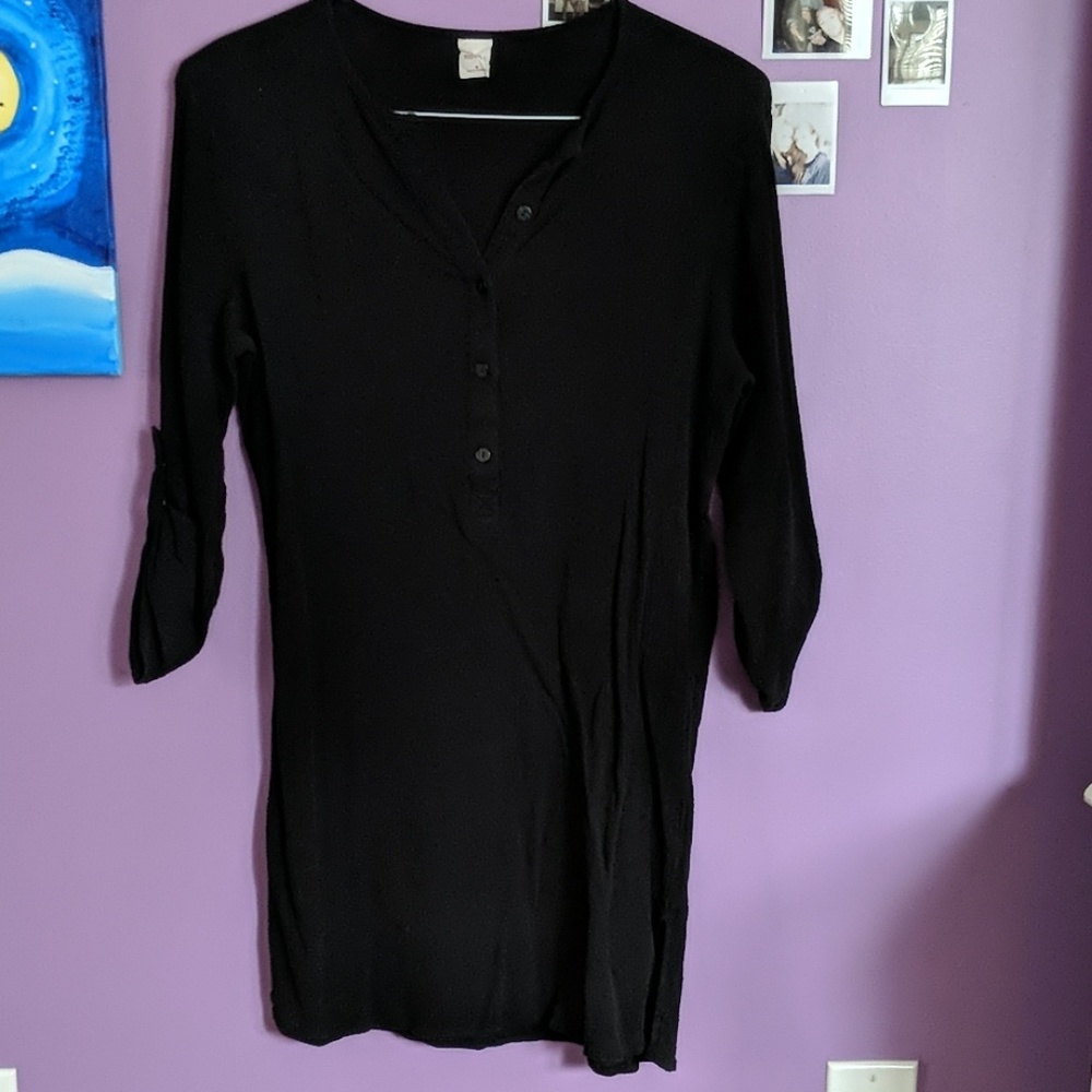 Black T shirt Dress